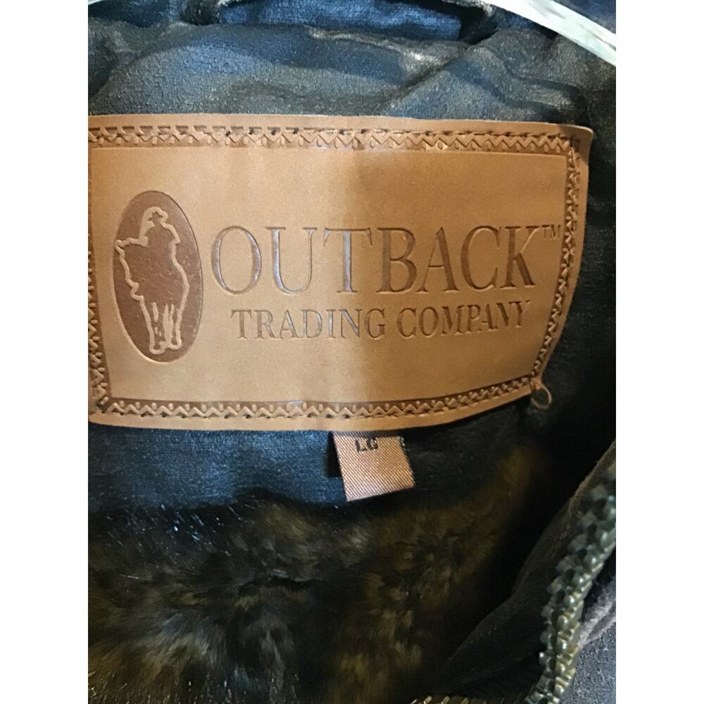 Outback Trading Company Vest Womens Size Large Canaberra Fur Quilted Lined Zip - Picture 4 of 9